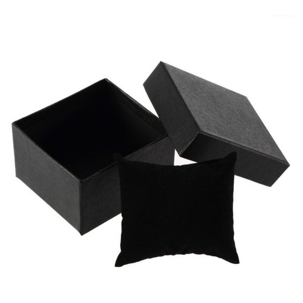 

fashion durable gift case storage box brand new and watch box square present holder with foam pillow cushion1