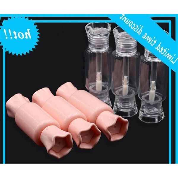 

candy shape clear empty liquid lipstick refillable container lovely lip gloss tube