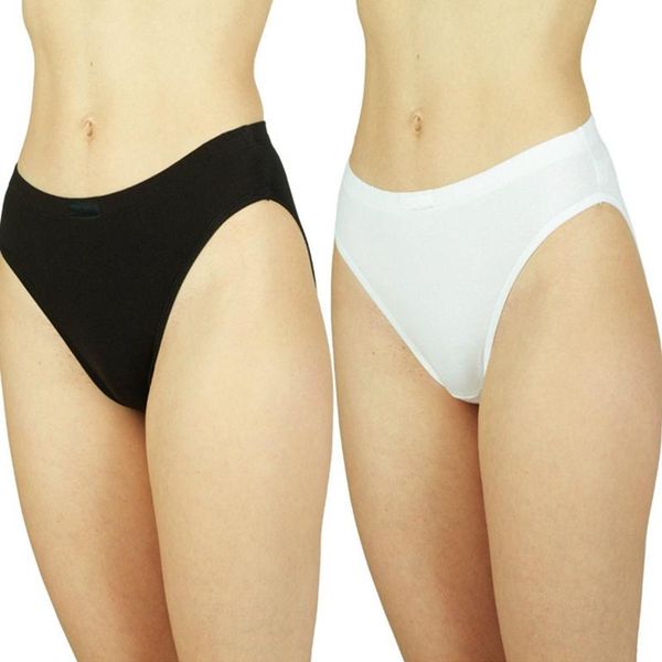 

women's panties ladies underwear knickers cotton lingerie,cotton high-leg full briefs available in black & white, Black;pink