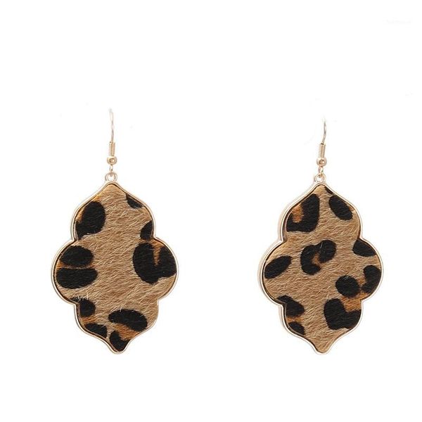 

2020 lip shaped morrocan leopard simulation hair abalone shell drop earrings wholesale1, Silver