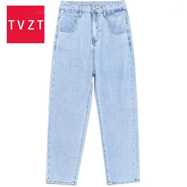 

tvzt high waist jeans pants women 2020 wide leg blue jeans women students all-match loose fashion harajuku womens chic casual1