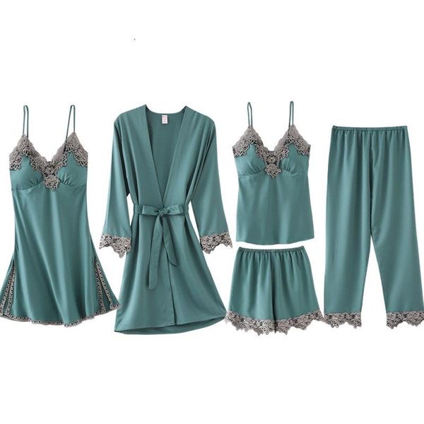 

women's sleepwear women rayon lace robes wedding bridesmaid bride gown kimono solid robe nightgown size pijamas, Black;red