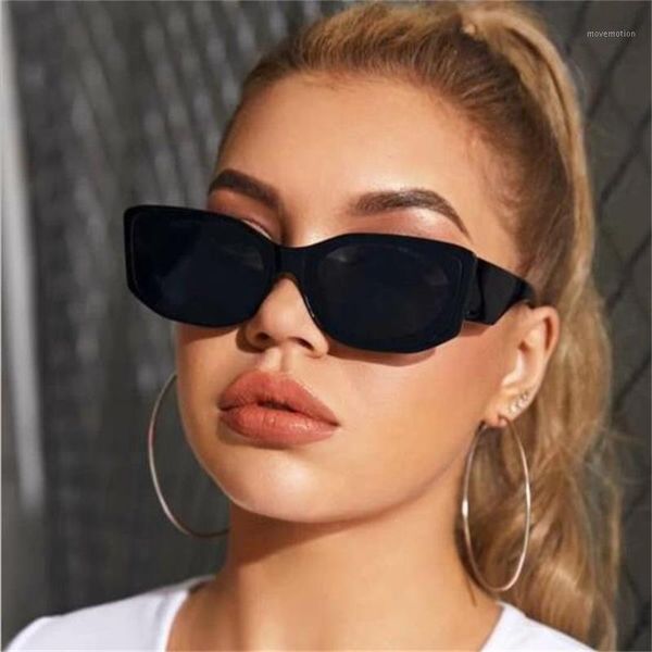 

novelty black shades women rectangular oval shape sunglasses small size brand designer fashion retro sun glasses wide temples1, White;black