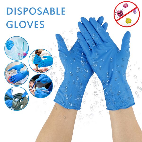 

factory9j6fdurable blue strong latex rubber cleaning disposable 20pcs dishwashing/kitchen/work/rubber/garden/ universal