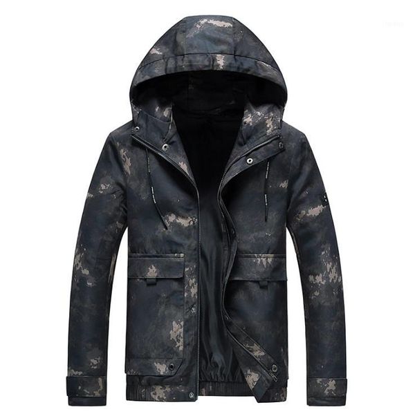 

new brand jacket men camouflage casual hooded jackets male fashion zipper outwear slim fit spring autumn clothing1, Black;brown