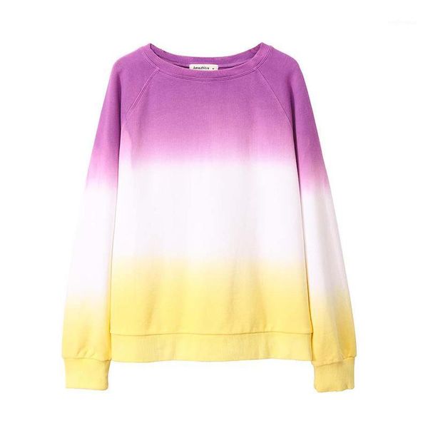 

2020 cotton tie dye women hoodie sweatshirts korean oversize thick warm female winter hooded pullovers m306051, Black