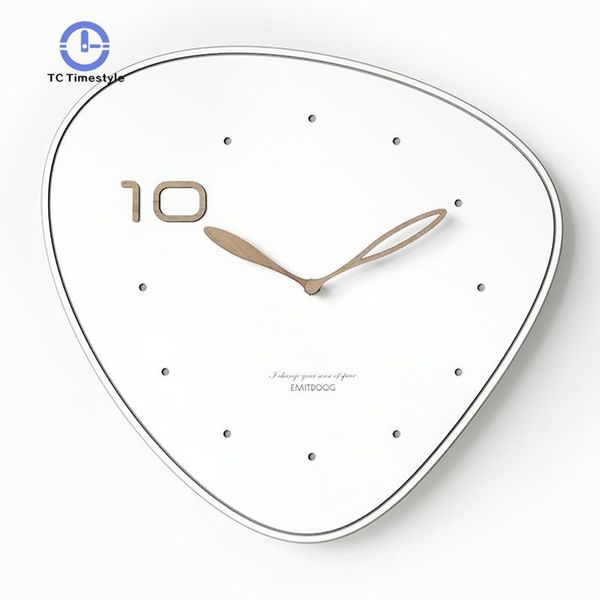 

14 inches nordic wooden wall clock modern design home decor bedroom mute clocks for children personality decoration table clock