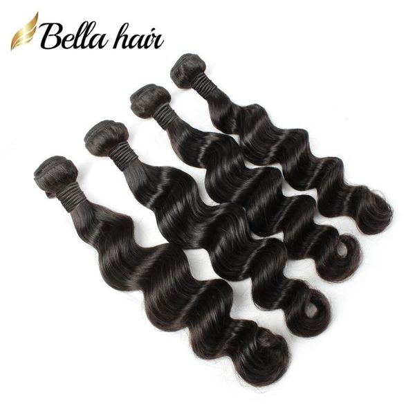 

brazilian human hair loose deep virgin human hair weaves extensions natural color 8"-34" 3pcs lot bella hair in bulk drop shipping, Black