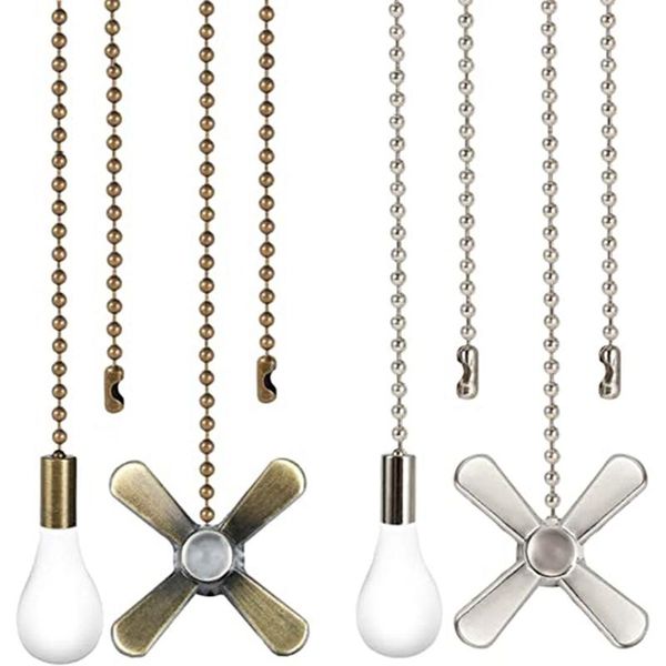 

1set ceiling fan pull chain pull chain extension with connector copper beaded ball for ceiling light fan