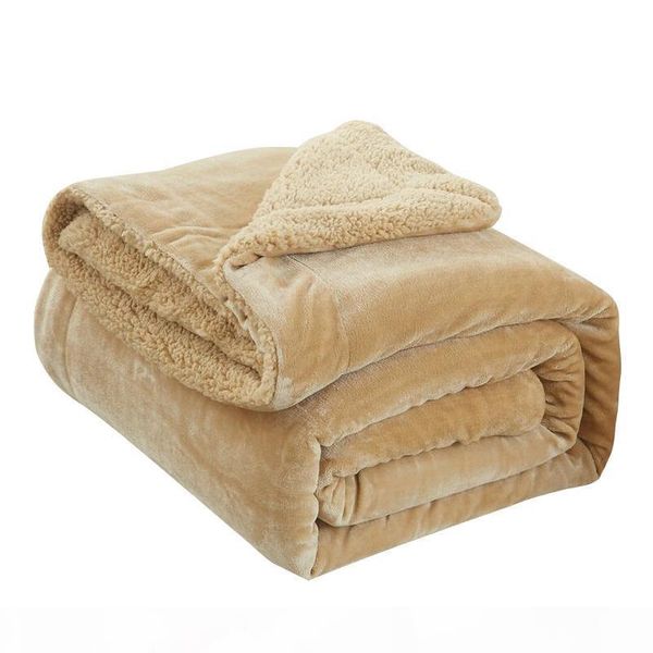 

super warm bedding blanket soft coral fleece bedshedouble thicken home winter plaid children sleeping sofa office comforter
