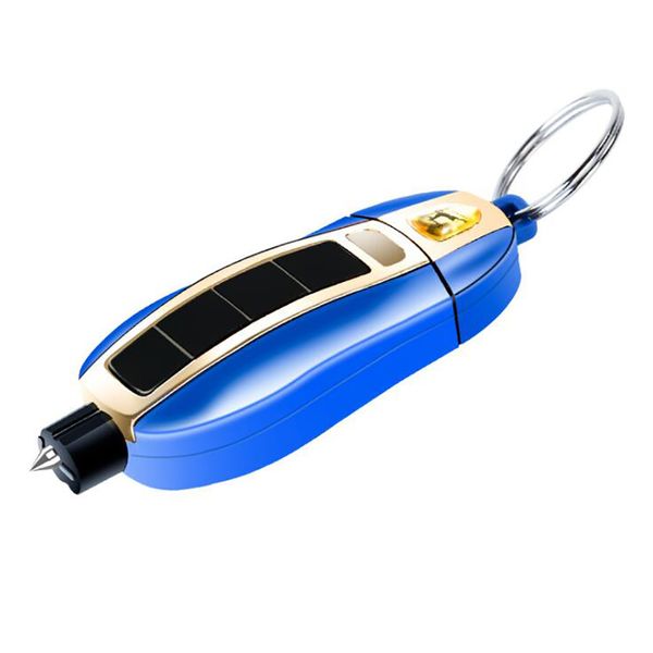 

keychain car safety emergency escape tool auto window breaker glass hammer, seat belt cutter 2-in-1 tool, red, blue, black