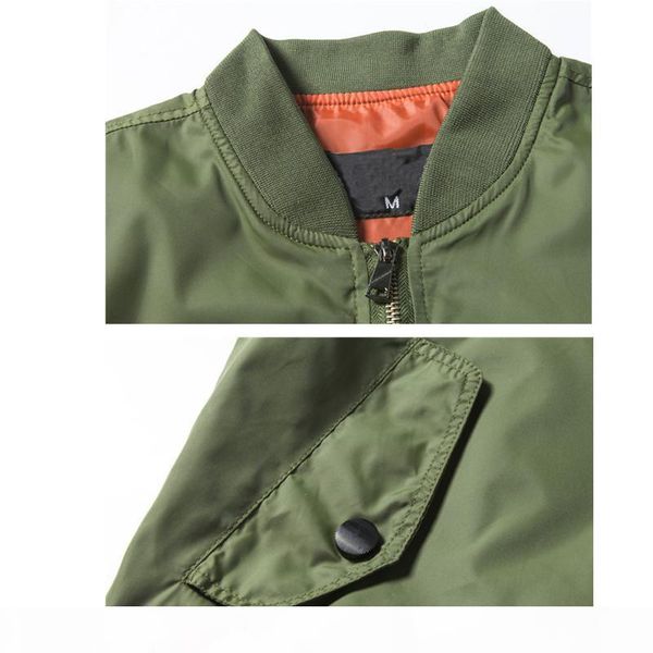 

spring thin classic bomber coat men ma1 polit jackets waterproof mens windrunner retro stand collar autumn man clothes 2019 t200318, Black;brown