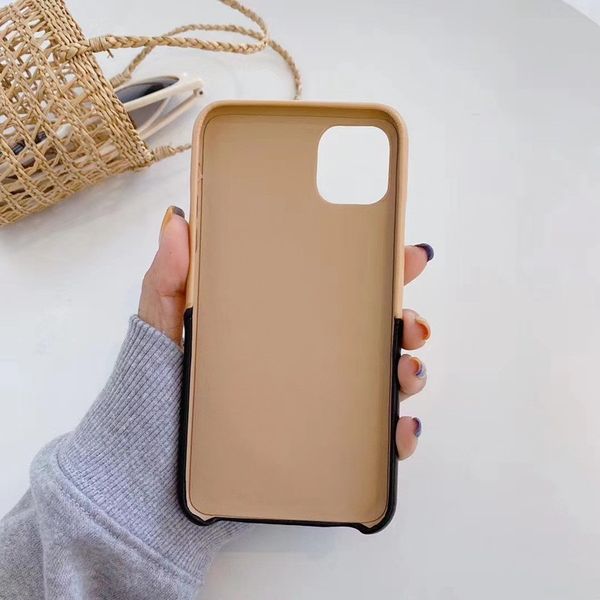 

fashion paris show phone case for iphone 12 12pro max xs xr xsmax high-grade leather card holder pocket design phone case for iphone 11 pro