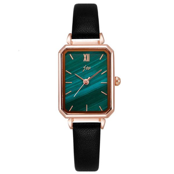 

red tiktok net live jw broadcast fashion with the same small green table student watch female waterproof strap kwai tai, Slivery;brown