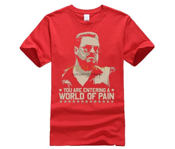 

the big lebowski - world of pain (slim fit) t-shirt size s sport hooded sweatshirt hoodie