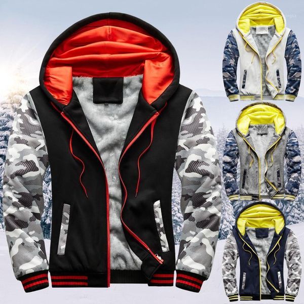 

parka men coats 2020 winter jacket men thicken hooded waterproof outwear warm overcoat villus zipper sweater jacket outwear coat1, Black