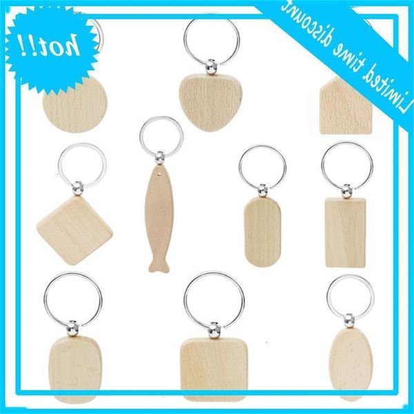 

10 styles/set simple white diy wood pendant key holder t4md, Black
