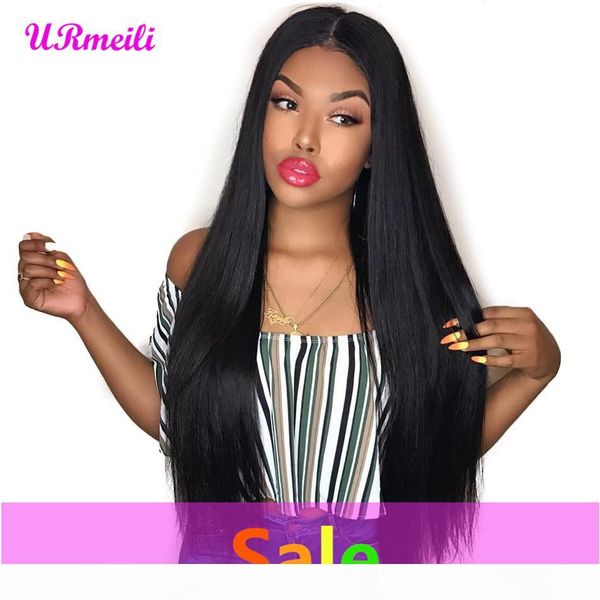 

человеческие парики волос шнурка фронтальная парик бразильский remy прямые волосы парики шнурка для женщин natural black front щипковых с ре, Black;brown