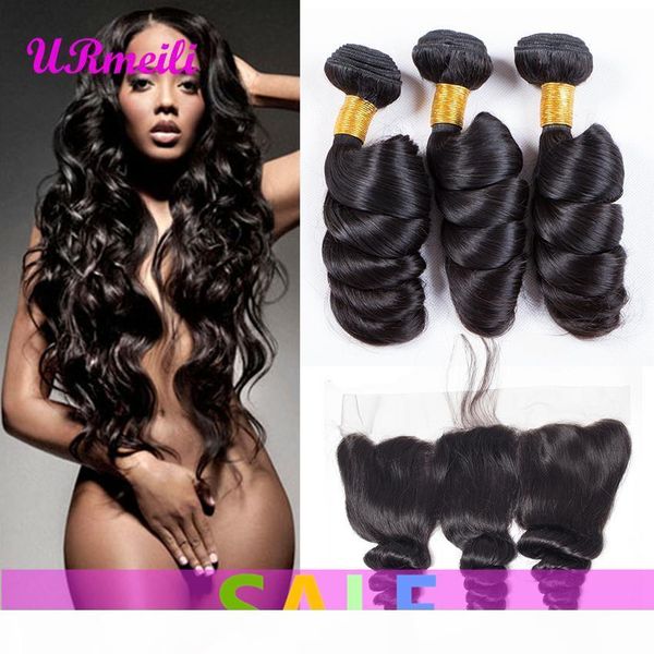 

loose wave human hair bundles with lace frontal 9a brazilian virgin remy hair bundles dhgate loose wave human hair bundles with lace frontal, Black;brown