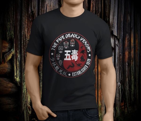 

mens print t-shirt o neck new the five deadly vintage men's black tee shirt size s-3xl sport hooded sweatshirt hoodie