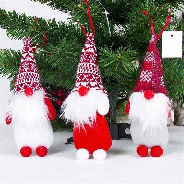 

christmas decoration pendants outside christmas tree hanging ornaments santa claus doll for home deocr cc4a#