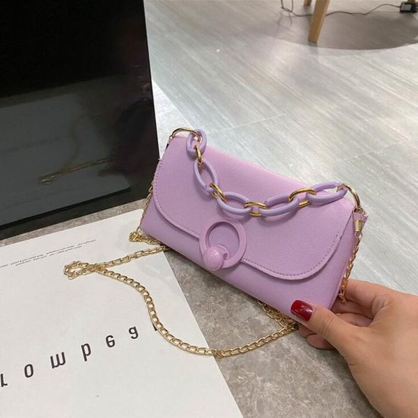 

fashion women handbags purse chain shoulder bags plain crossbody small flap girl joker bag
