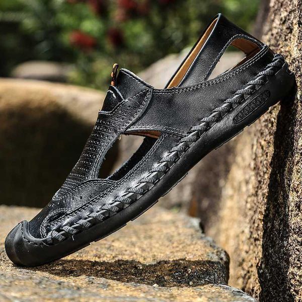 

sandals schoenen casual mens male verano heren sandalsslippers zomer man sandles outdoor hombre water 2021 homme flip1, Black