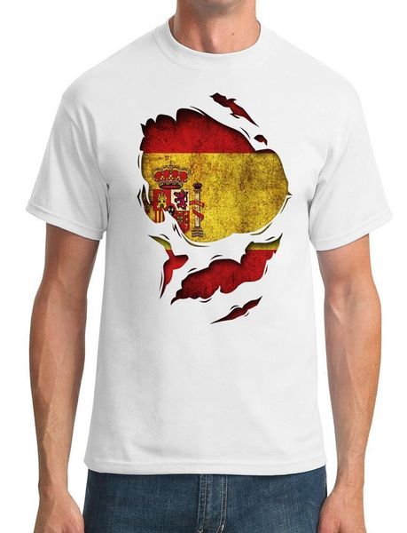 

new summer tee shirt spanish sapin ripped effect under shirt - mens t-shirt casual t-shirt sport hooded sweatshirt hoodie