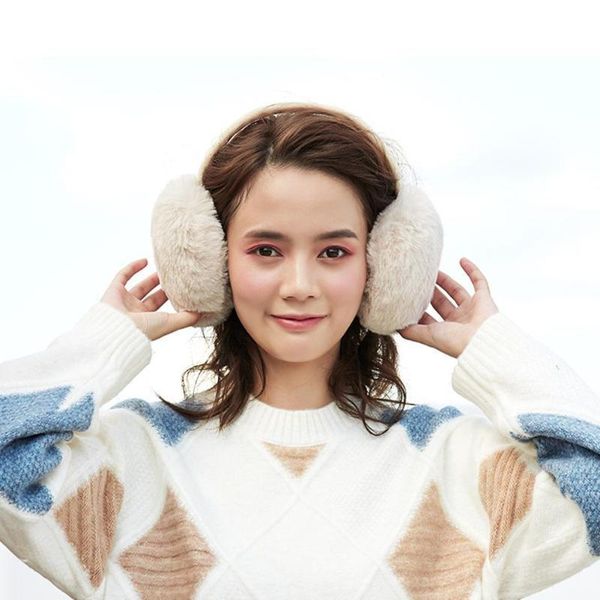 

мода продажа горячие texture зима женщин новое нежная грелки плюш earmuffs мягкой пушистое ухо халява оголовье