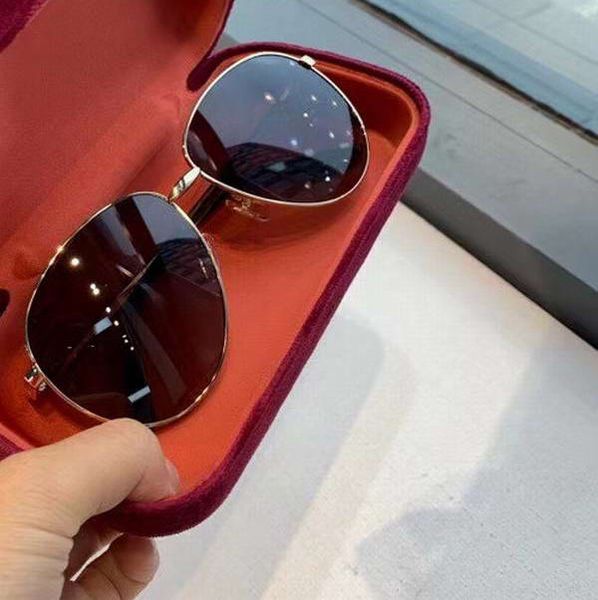 

metal gold web-stripe pilot sunglasses 0138 brown shaded mens fashion sunglasses gafas de sol new with box, White;black