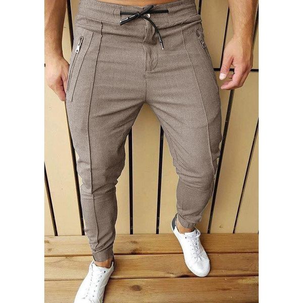

men's fashion pants wide trousers streetwear pleated clothing slim fit zipper hip hop sweatpants male casual classic black work