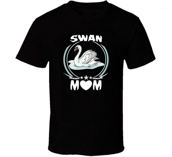 

fashion swan mom t-shirt perfect gift for mothers day animal lovers1, White;black