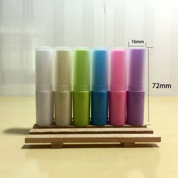 Weiß Beige Grün Blau Rosa Lila Leere 3 ml Kunststoff Selbstgemachte Lippenbalsam Handgemachte Lippenstift Flasche 50 teile/los Kostenloser Versand