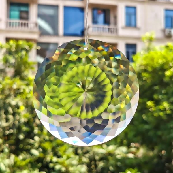 

75mm clear glass crystal prisms chandelier crystals pendants suncatcher hanging ornament crafts accessories home garden decor h bbyvsz