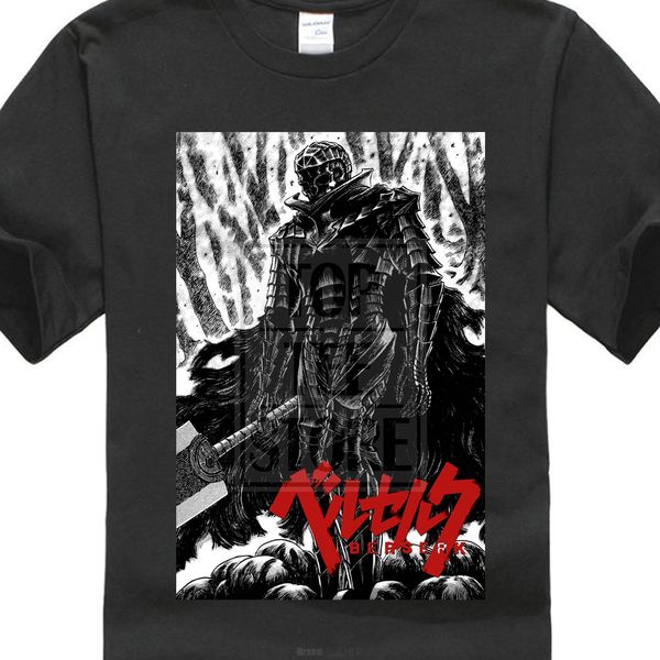 

new berserk guts japan anime manga skull knight black men's size s 4xl 021932 hoodie designers t shirts sweatshirt