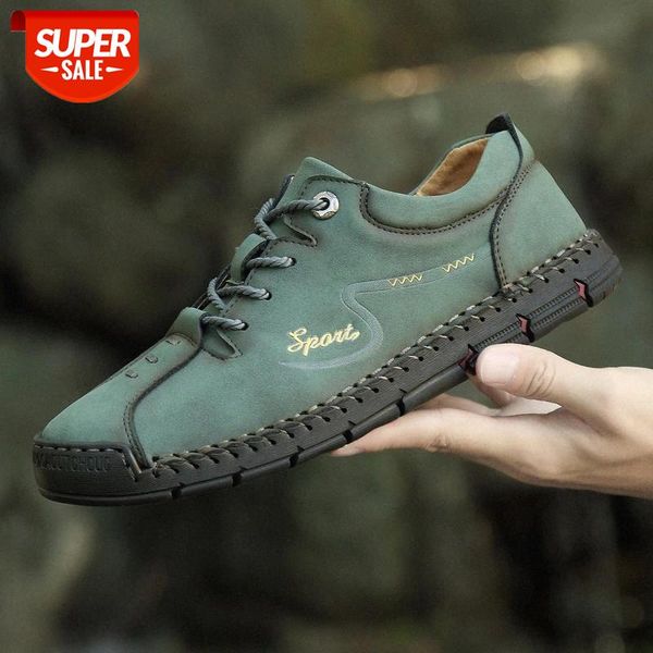 

men casual shoes leather fashion men sneakers handmade breathable man shoes lightweight mens loafers moccasins plus size 38-47 #pq6r