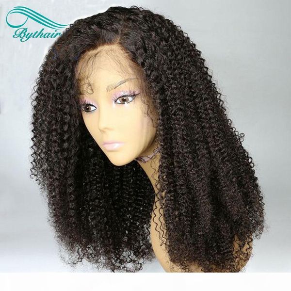 

bythair pre plucked 360 lace frontal wigs high density lace front human hair wigs with baby hair brazilian virgin hair full lace wig, Black
