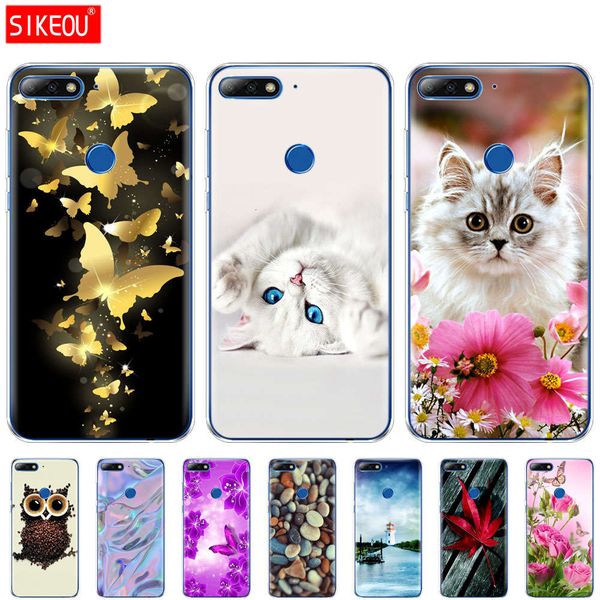 

mobile phone silicone cover, huawei y7 prime tpu transparent shell, coqa, 7 prime