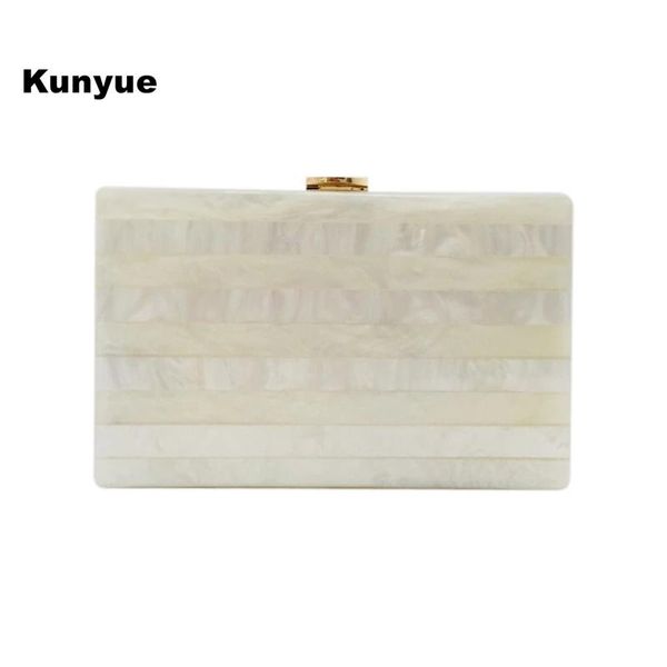 

20 stylish women evening bag cute acrylic dress clutch purse unique marble striped party prom elegant chains shoulder handbags