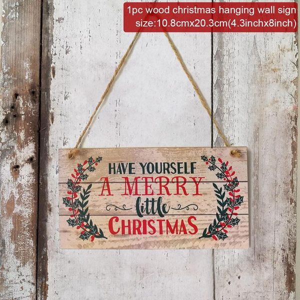 

деревянные двери подвесной войти с рождеством украшение рождественского декор для дома 2020 noel navidad xmas tree decor рождественских пода