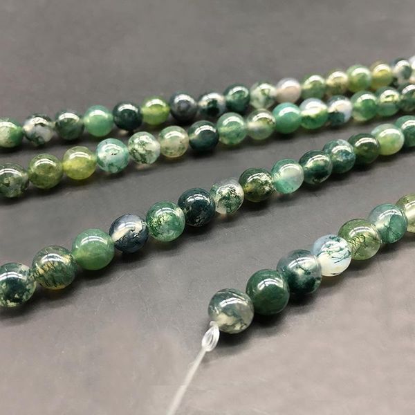 

1strand lot 4 6 8 10 12mm moss grass agates natural stone bead loose spacer beads for jewelry making diy bracelet bulk h bbyejh