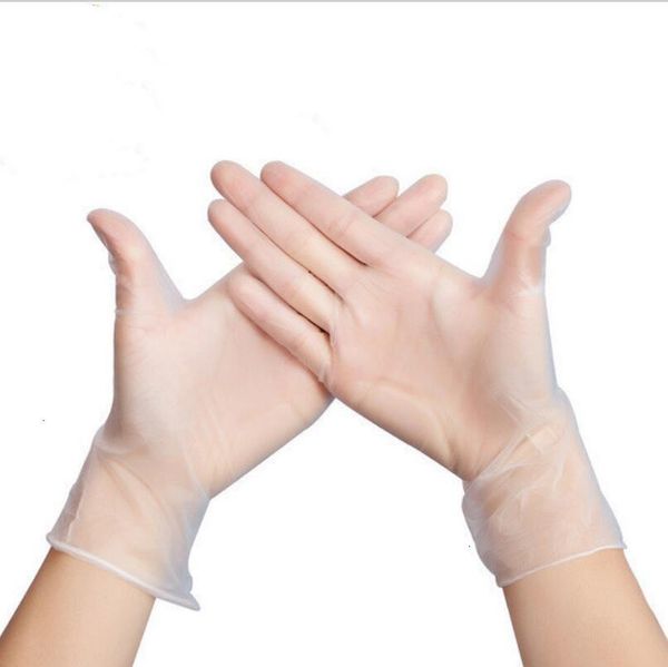 

factorytlc5disposable gloves white good non-slip gloves nitrile 100pcs waterproof tight hand ultra-thin catering household cleaning