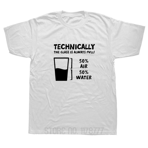 

технически стакан наполовину полный весёлые новые короткие рукава hip hop printed плюс размер top тройников streetwear спорт толстовка толст