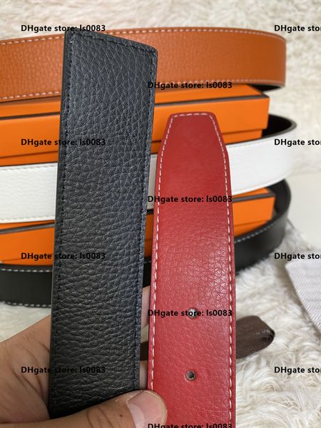 

h belts men039s fashion business belt luxury designer women classic belt 4, Black;brown