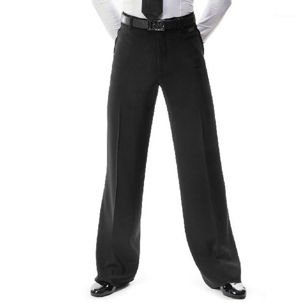 

male latin pants men/boys side stripe ballroom dance trousers dance costume black pant standard children clothes 5681, Black;red