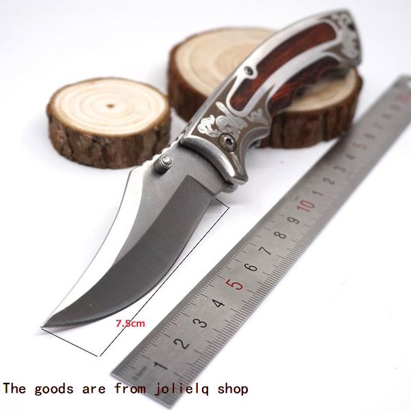 

survival knife folding laser pocket browning tactical knives 440 blade wood handle outdoor camping hunting knife tools 0j0t8 qynf