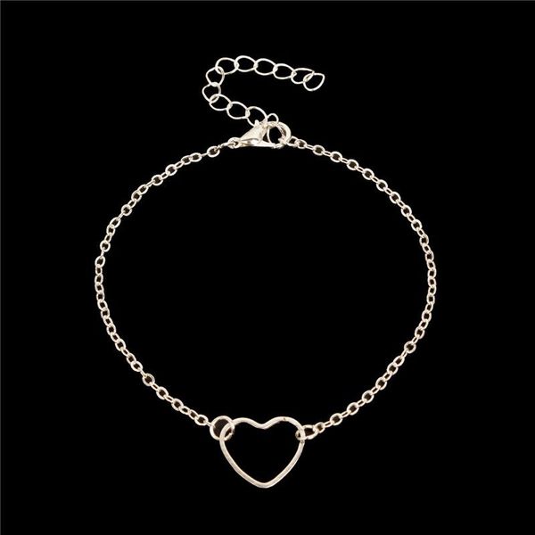 

2021 new design friend bracelet simple popular jewelry fashion heart-shaped peach heart bracelet, Golden;silver
