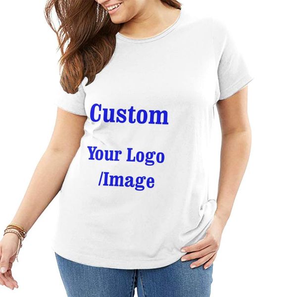 

100% cotton women casual t shirt plus size custom image xl-6xl large t-shirt women logo print clothes harajuku streetwear, White
