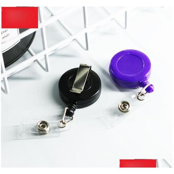 

retractable anti-lost clip buckle security card badge holder reels ski pass id card keychai sqchnj pets2010
