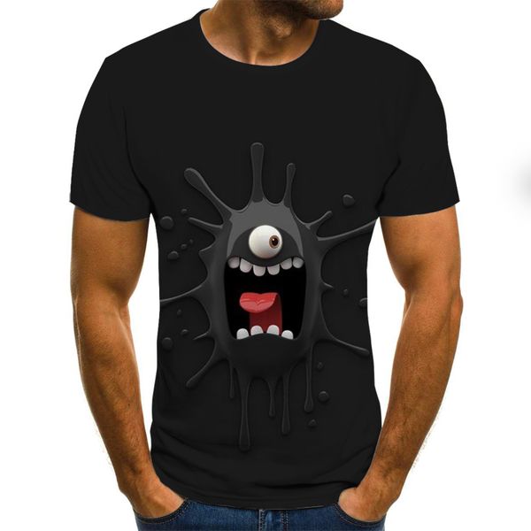 

punk style skull gothic gym 3d print shirts plus size comics plus size men clothing